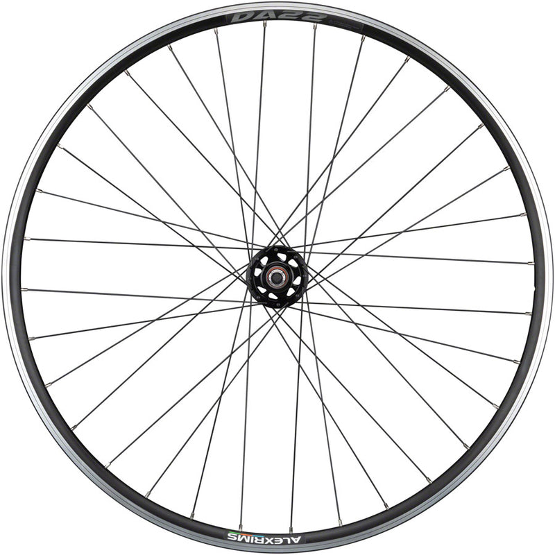 Load image into Gallery viewer, Quality Wheels Alex DA22 Track Front 700c 9x1x100mm Rim Brake Clincher Black
