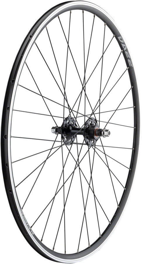 Load image into Gallery viewer, Quality Wheels Alex DA22 Track Rear Wheel 700c 10x1x120mm FX/FW Rim Brake Blk
