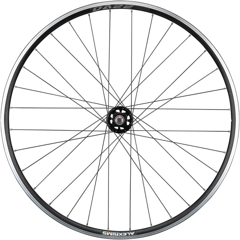 Load image into Gallery viewer, Quality Wheels Alex DA22 Track Rear Wheel 700c 10x1x120mm FX/FW Rim Brake Blk
