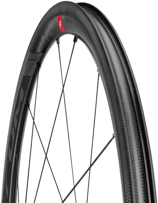 Fulcrum WIND 40C Carbon Front Wheel 700c QRx100mm Rim Brake 18H Clincher Black