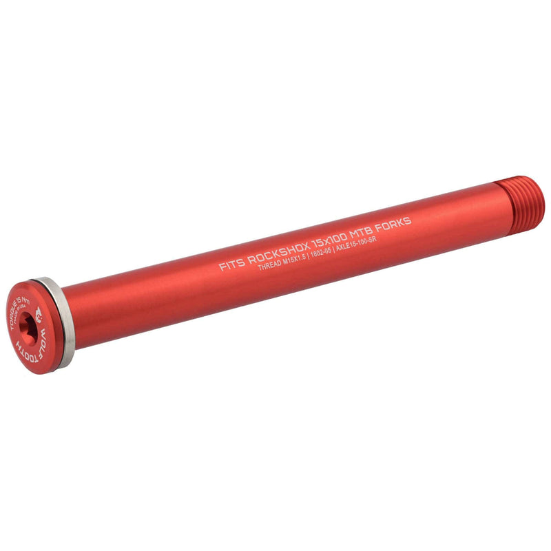 Load image into Gallery viewer, Wolf Tooth Wolf Axle for RockShox Forks, Fat Forks - 100mm / Standard Orange
