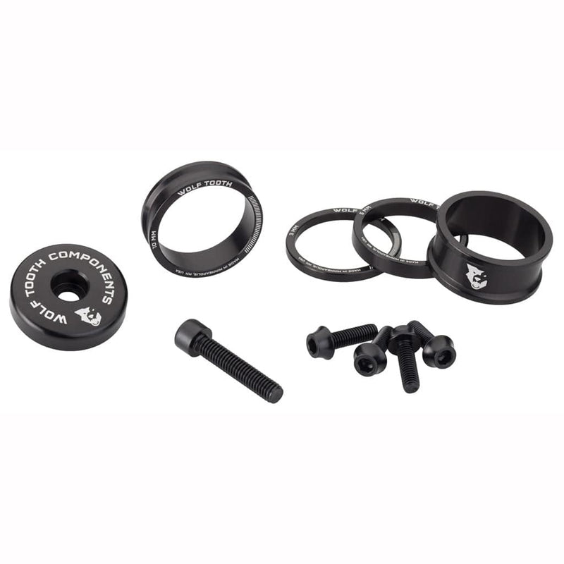 Load image into Gallery viewer, Wolf Tooth BlingKit: Headset Spacer Kit 3, 5,10, 15mm, Gold
