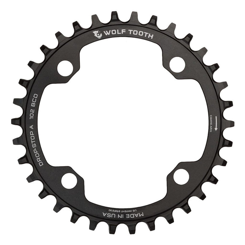 Load image into Gallery viewer, Wolf Tooth XTR M960 Chainrings 34t 102 BCD 50mm Offset Drop-Stop A Aluminum Blk
