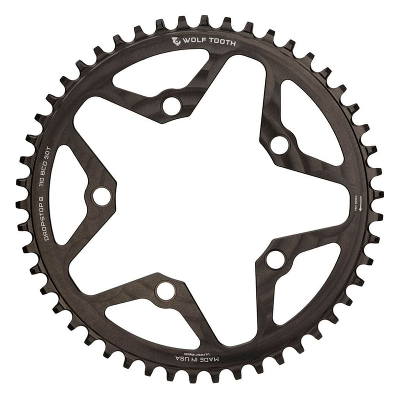 Load image into Gallery viewer, Wolf Tooth Chainring 46t 110 BCD 5-Bolt 10/11/12-Speed Alloy Cyclocross &amp; Road
