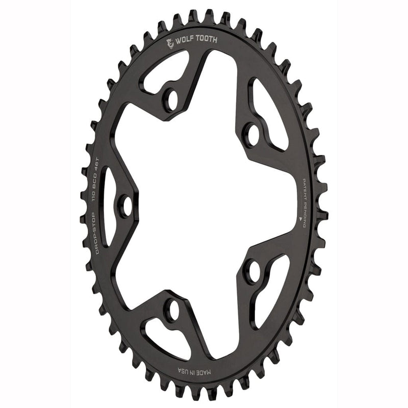 Load image into Gallery viewer, Wolf Tooth 110 BCD Gravel, CX and Road Chainring - 44t, 110 BCD, 5-Bolt, Drop-Stop ST, For Shimano HG+ and KMC 12-Speed
