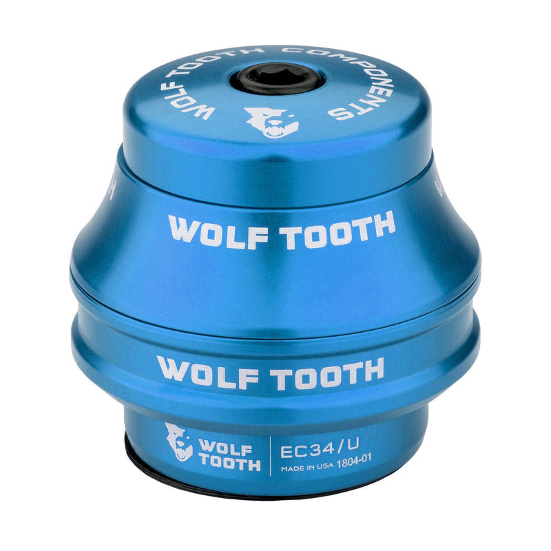 Load image into Gallery viewer, Wolf Tooth Premium Headset - EC44/40 Lower, Blue Stainless Steel Bearings
