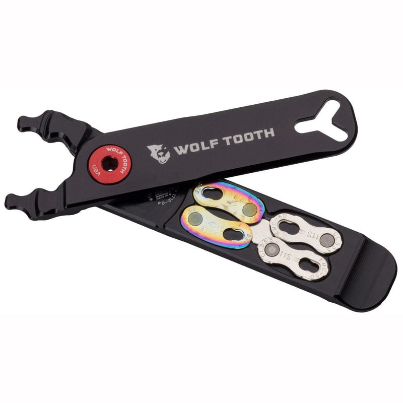 Load image into Gallery viewer, Wolf Tooth Masterlink Combo Pack Pliers, Red 7075-T6 Aluminum
