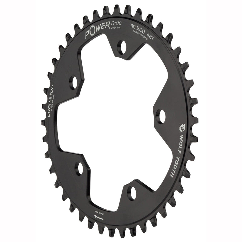 Load image into Gallery viewer, Wolf Tooth Elliptical Chainring 38t 110 BCD 5-Bolt 10/11/12-Spd Eagle Compatible
