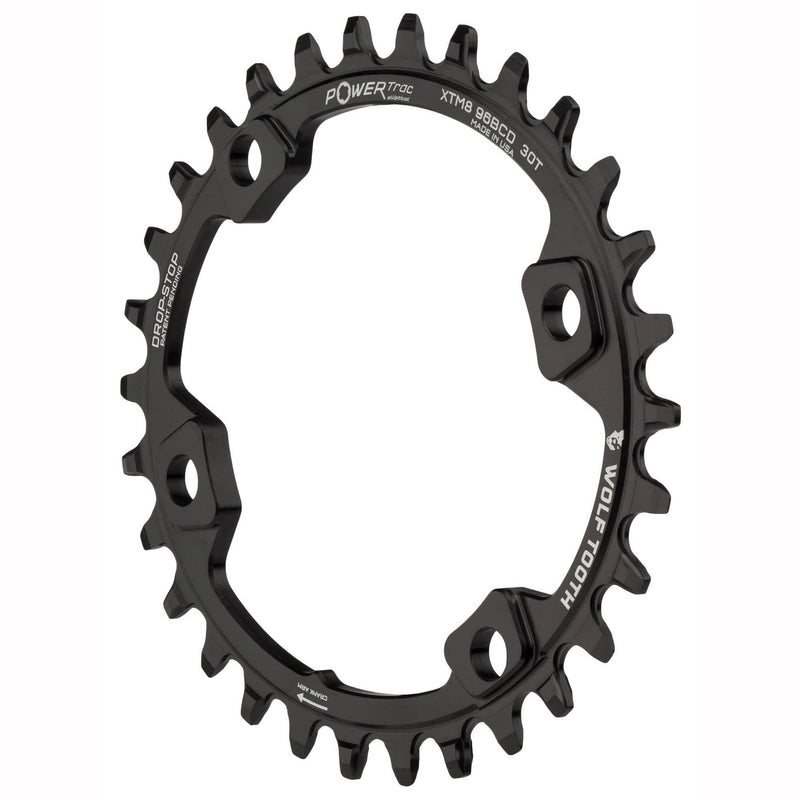 Load image into Gallery viewer, Wolf Tooth Shimano Elliptical Chainring 30t 96 BCD 4-Bolt Alloy M8000 M7000
