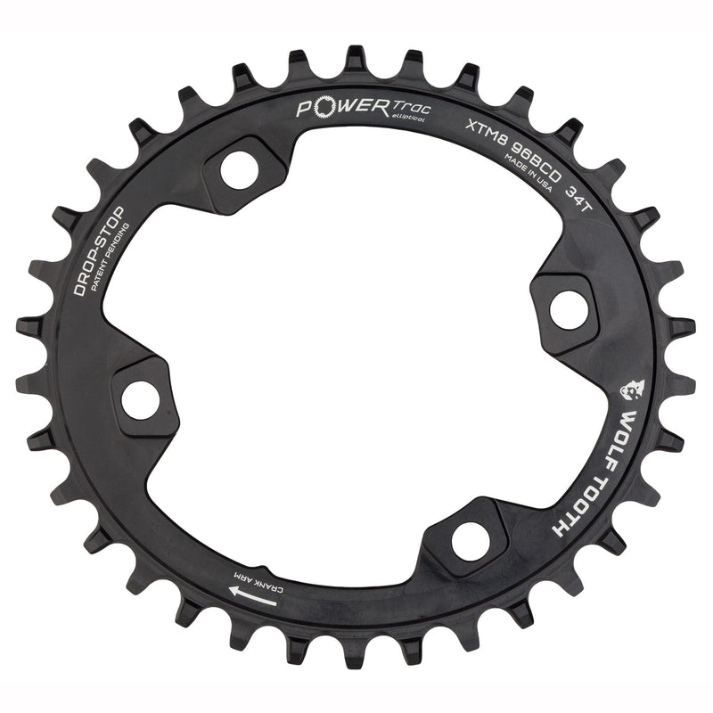 Load image into Gallery viewer, Wolf Tooth Shimano Elliptical Chainring 30t 96 BCD 4-Bolt Alloy M8000 M7000
