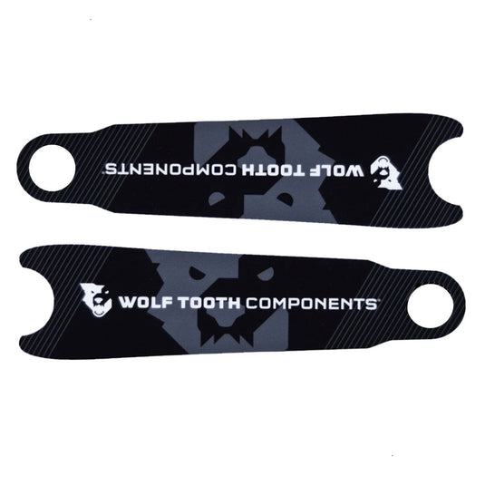 Wolf Tooth Crankskins Full-Skin Crankarm Protectors Crankarm Wrap - Logo Black