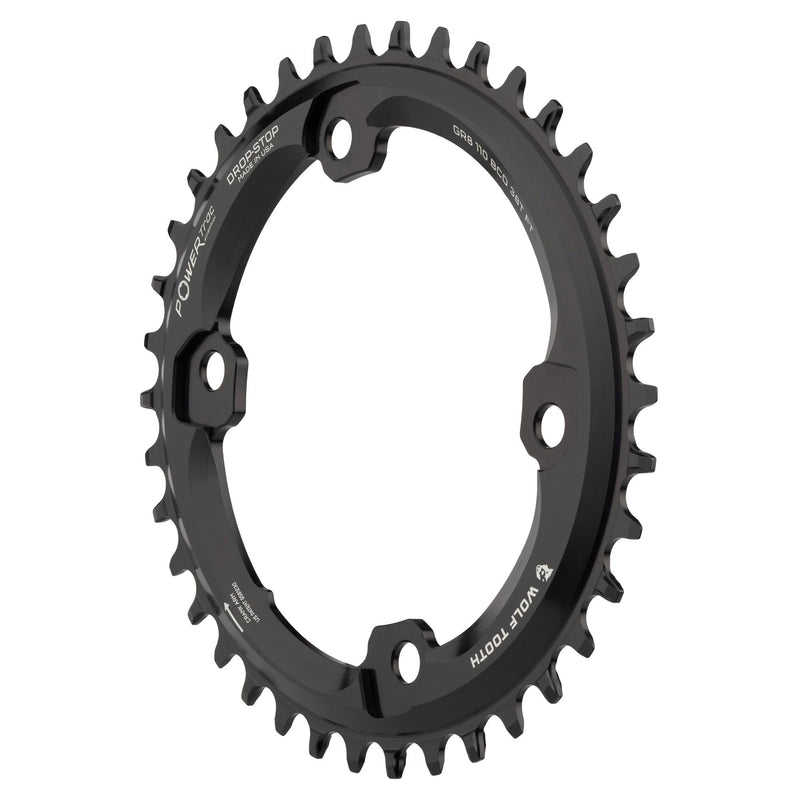 Load image into Gallery viewer, Wolf Tooth Elliptical Aero 110 Asymmetric BCD Chainring - 46t, 110 Asymmetric BCD, 4-Bolt, Drop-Stop ST, For Shimano GRX
