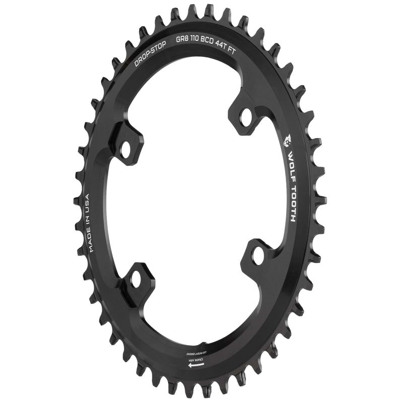 Load image into Gallery viewer, Wolf Tooth Aero 110 Asymmetric BCD Chainring - 52t, 110 Asymmetric BCD, 4-Bolt, Drop-Stop ST, For Shimano GRX 800
