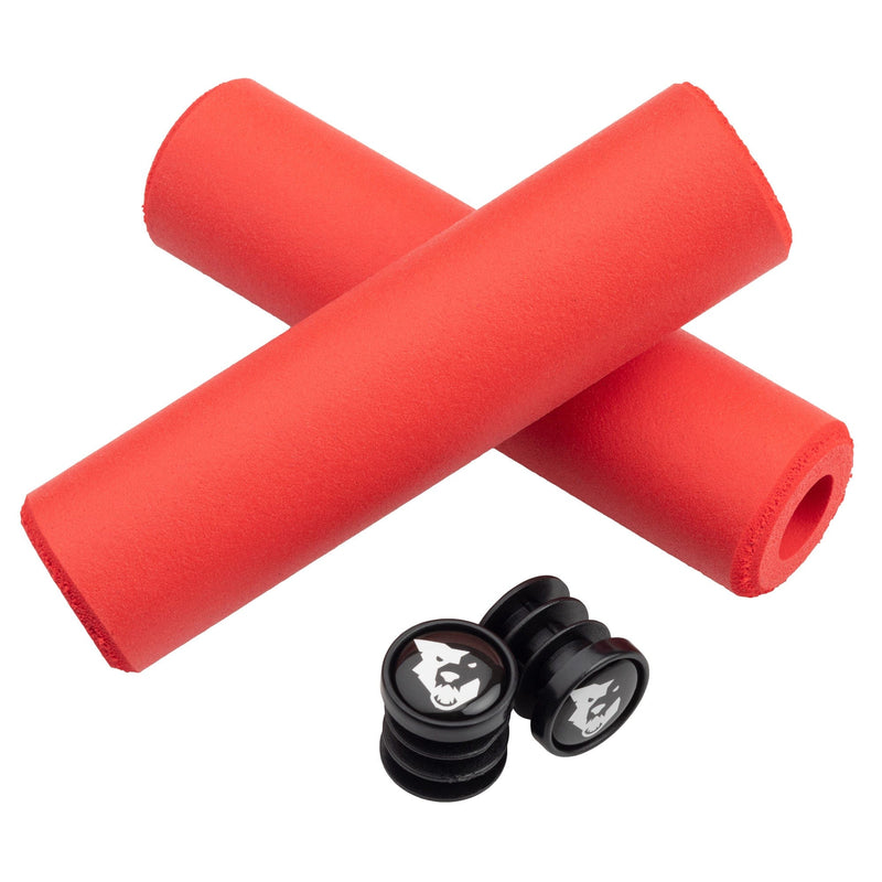 Load image into Gallery viewer, Wolf Tooth Components Fat Paw Grips 135mm Length 9.5mm Grip Thickness: Red
