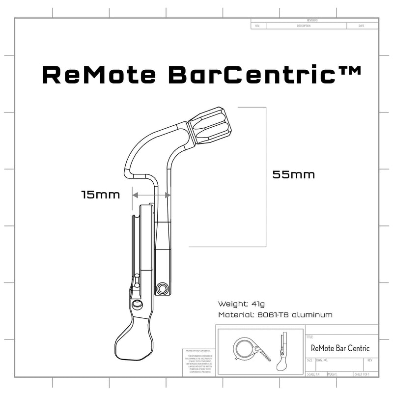 Load image into Gallery viewer, Wolf Tooth ReMote BarCentric Dropper Lever, Compatible with 2x Shifting
