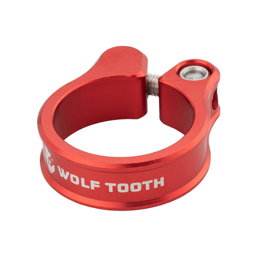 Wolf Tooth Seatpost Clamp - 28.6mm, Orange M6 Stainless Steel Bolt