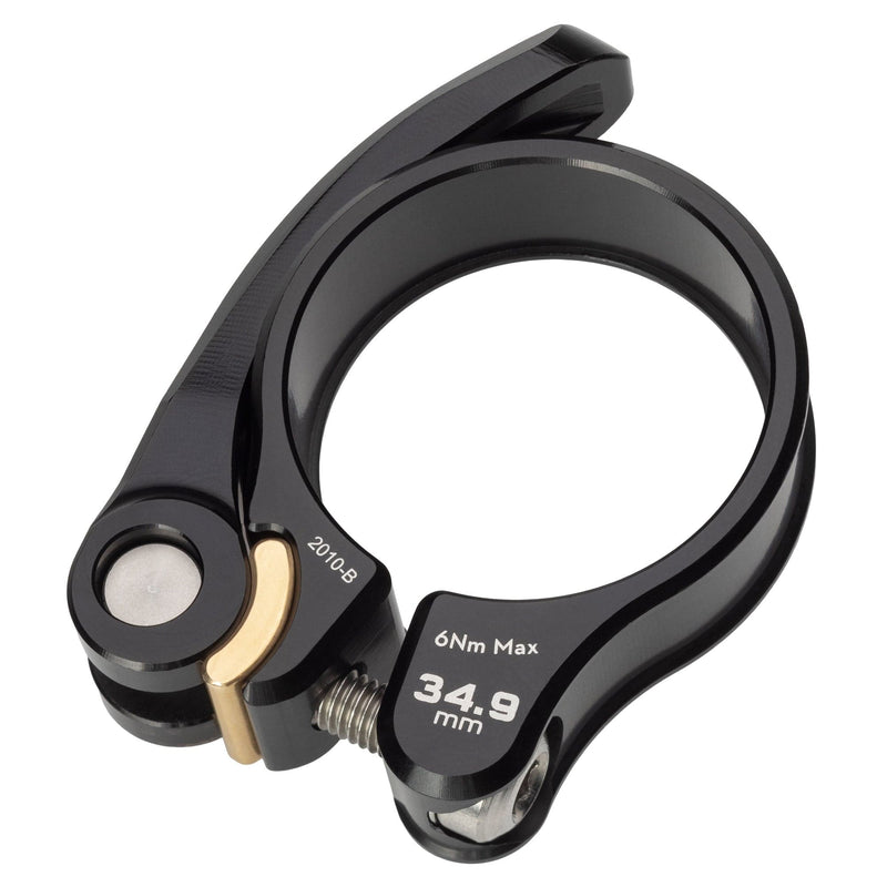 Load image into Gallery viewer, Wolf Tooth Components Quick Release Seatpost Clamp - 28.6mm, QR, Gold
