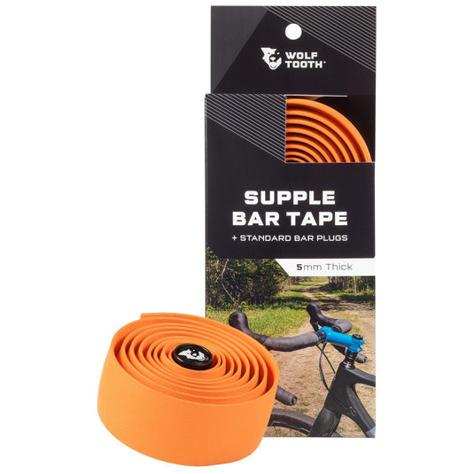 Wolf Tooth Supple Bar Tape - Red Extra Thick, Wide, Soft, And Tacky