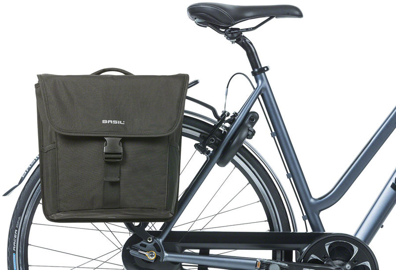 Load image into Gallery viewer, Basil Go Double  Pannier - MIK Attachment, 32L, Black
