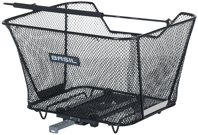 Load image into Gallery viewer, Basil-Lesto-MIK-Rear-Basket-Basket-Black-Steel-BSKT0534-Bicycle-Baskets
