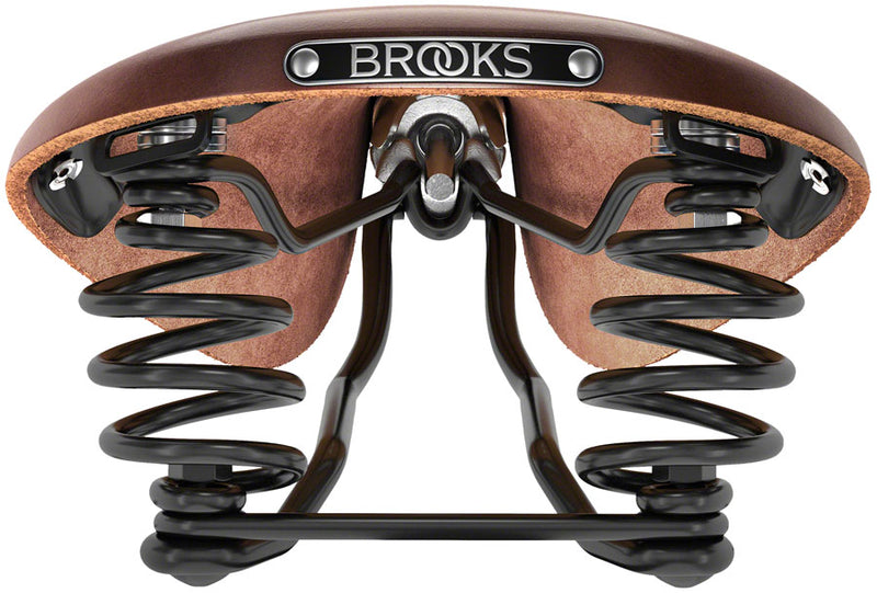 Load image into Gallery viewer, Brooks Flyer Saddle - Antique Brown 175mm Width Leather Steel Rails
