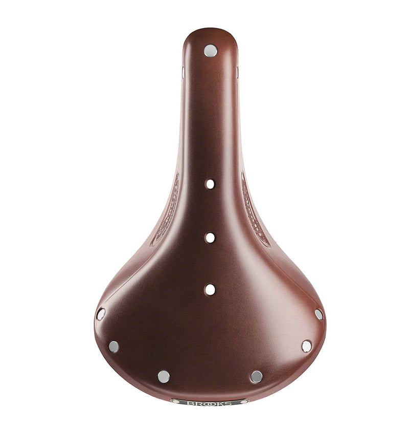 Load image into Gallery viewer, Brooks Flyer Saddle - Antique Brown 175mm Width Leather Steel Rails
