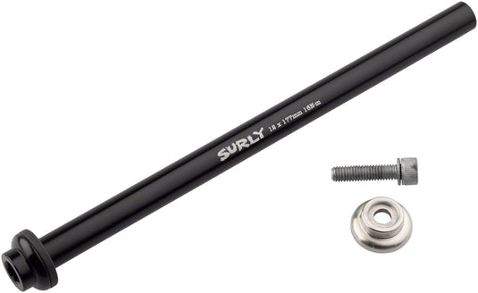 Surly Rear Thru-Axle - 12x177 mm, Chromoly, Black