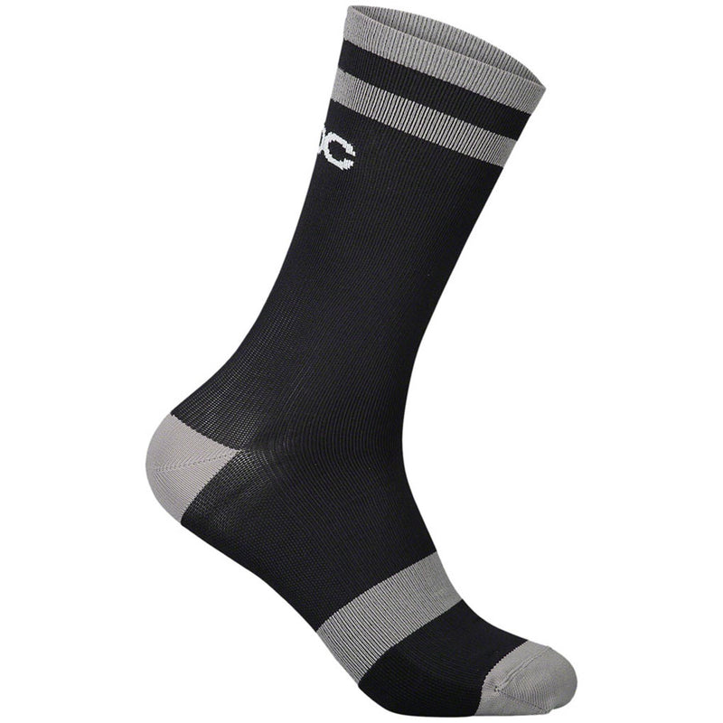 Load image into Gallery viewer, POC Lure MTB Socks - Black/Gray, Small
