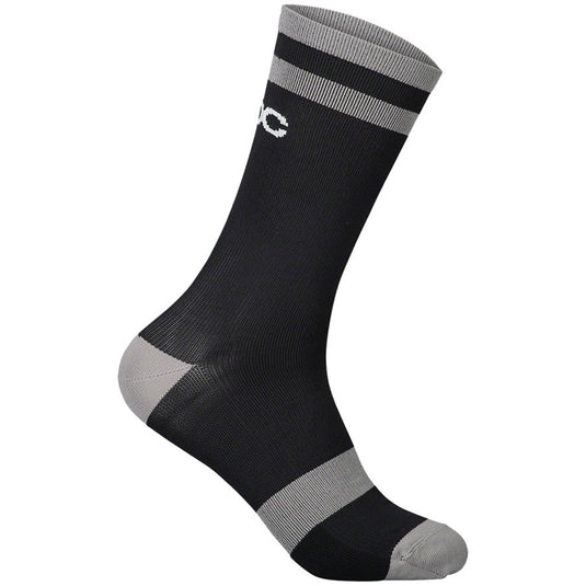 POC Lure MTB Socks - Black/Gray, Small