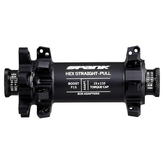 Spank HEX STRAIGHTPULL Boost F15 Front Hub Black 28H