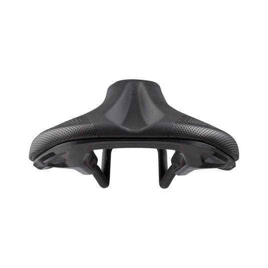 Spank OOZY 280 Saddle - Black | 265mm Width | Chromoly Rails | Synthetic Skin