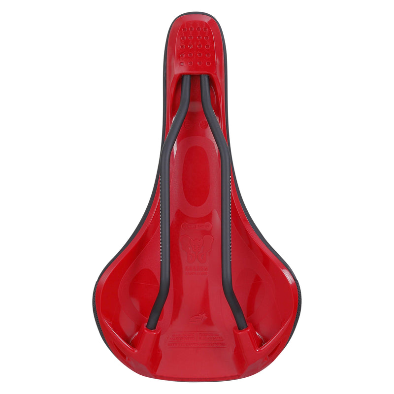 Load image into Gallery viewer, Spank OOZY 280 Saddle - Black Red | 265mm Width | Chromoly Rails | Synthetic
