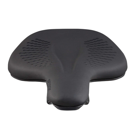 Spank OOZY 220 Saddle - Black | 265mm Width | Chromoly Rails | Synthetic