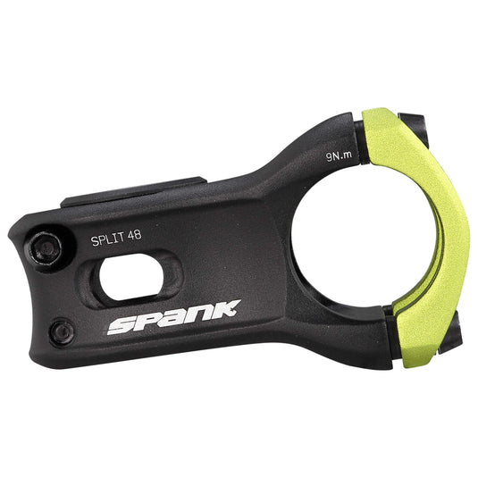 SPANK SPLIT Stem 48mm Green Aluminum | Highly Weight-Optimized Single Crown