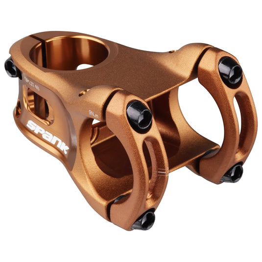 SPANK SPLIT Stem 48mm Bronze Aluminum | Ultra-Short Stack Height And True 0-Deg