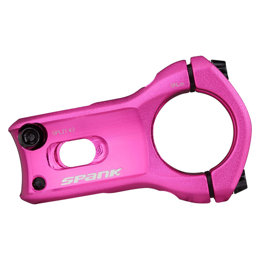 SPANK SPLIT Stem 43mm Pink Aluminum| Ultra-Short Stack Height And True 0-Deg