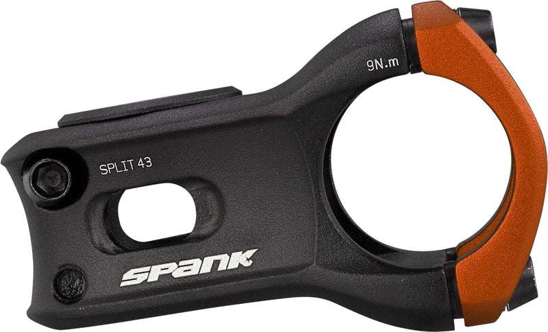 Load image into Gallery viewer, SPANK SPLIT Stem 43mm Orange Aluminum | Ultra-Short Stack Height And True 0-Deg
