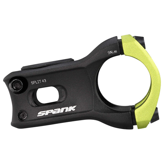 SPANK SPLIT Stem 43mm Green Aluminum | Highly Weight-Optimized Single Crown