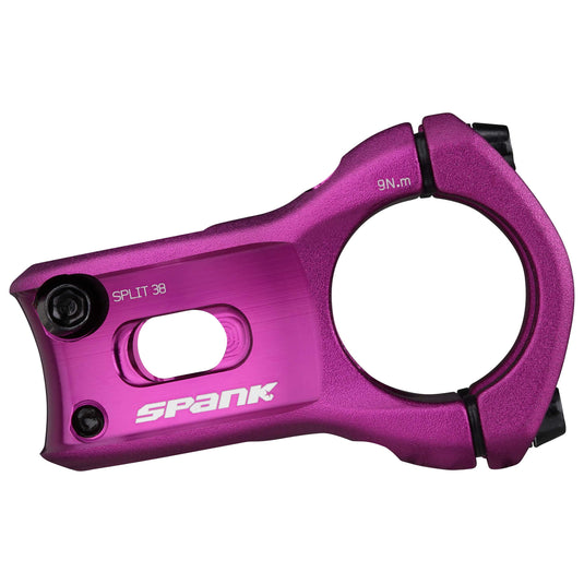 SPANK SPLIT Stem 38mm Purple Aluminum | Ultra-Short Stack Height And True 0-Deg