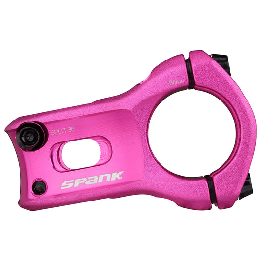 SPANK SPLIT Stem 38mm Pink Aluminum | Ultra-Short Stack Height And True 0-Deg