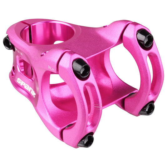 SPANK SPLIT Stem 38mm Pink Aluminum | Ultra-Short Stack Height And True 0-Deg