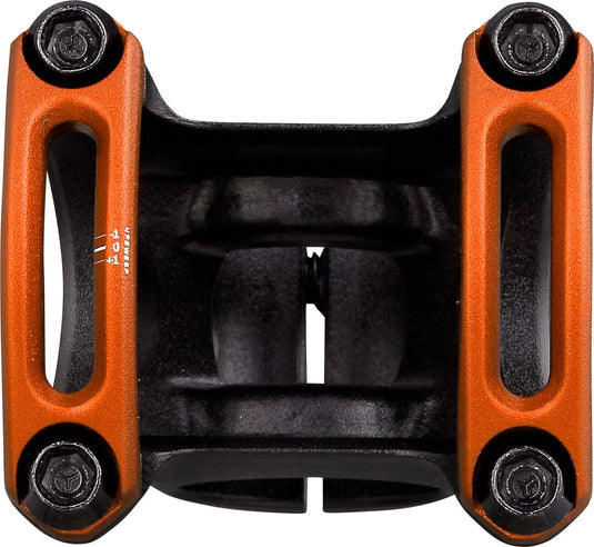 SPANK SPLIT Stem 38mm Orange Aluminum | Ultra-Short Stack Height And True 0-Deg