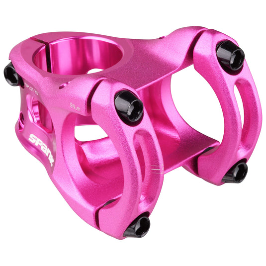 SPANK SPLIT Stem 33mm Pink Aluminum | Ultra-Short Stack Height And True 0-Deg