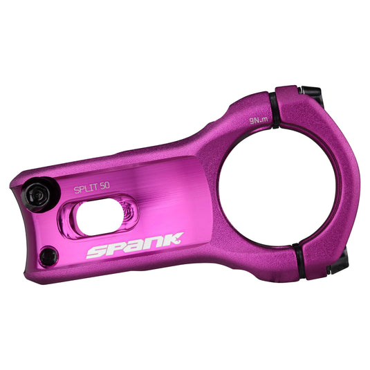 SPANK SPLIT 35 Stem 50mm Purple | Ultra-Short Stack Height And True Zero-Degree