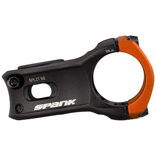 SPANK SPLIT 35 Stem 50mm Orange Aluminum | Highly Weight-Optimized Single Crown