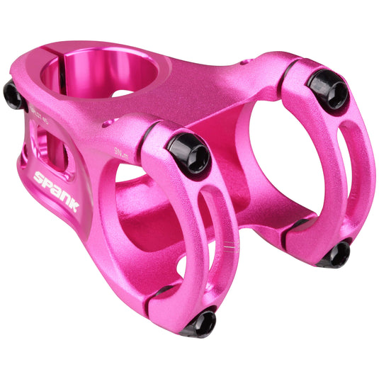 SPANK SPLIT 35 Stem 45mm Pink Aluminum | Ultra-Short Stack Height And True 0-Deg