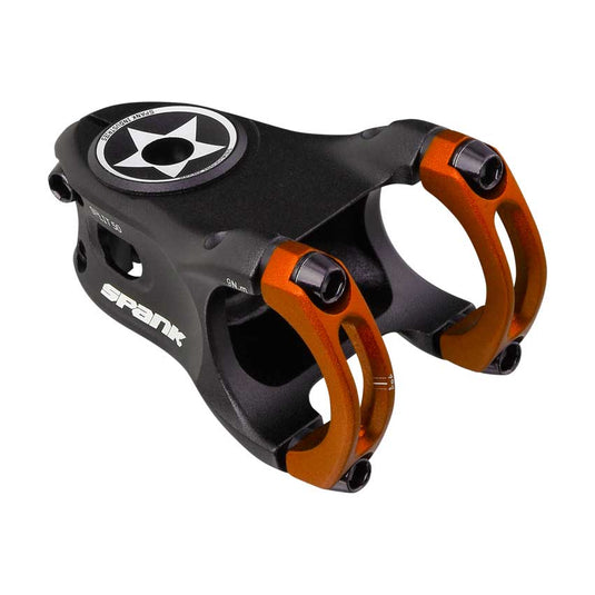 SPANK SPLIT 35 Stem 45mm Orange Aluminum | Highly Weight-Optimized Single Crown