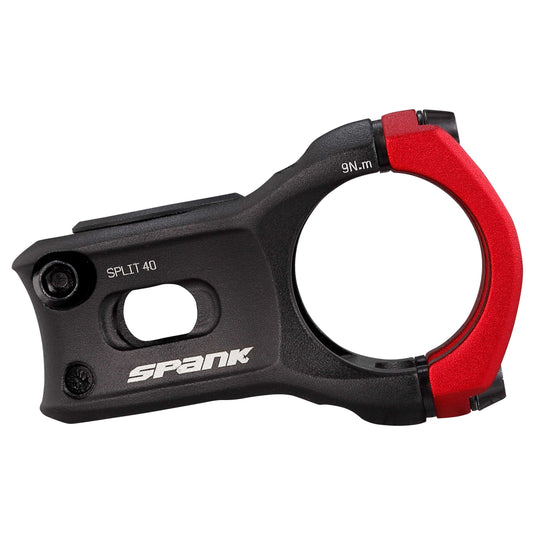 SPANK SPLIT 35 Stem 40mm Red Aluminum | Ultra-Short Stack Height And True 0-Deg