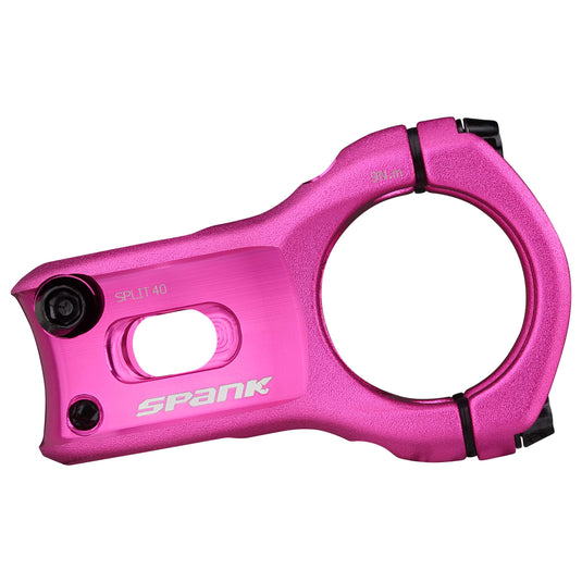 SPANK SPLIT 35 Stem 40mm Pink Aluminum | Ultra-Short Stack Height And True 0-Deg