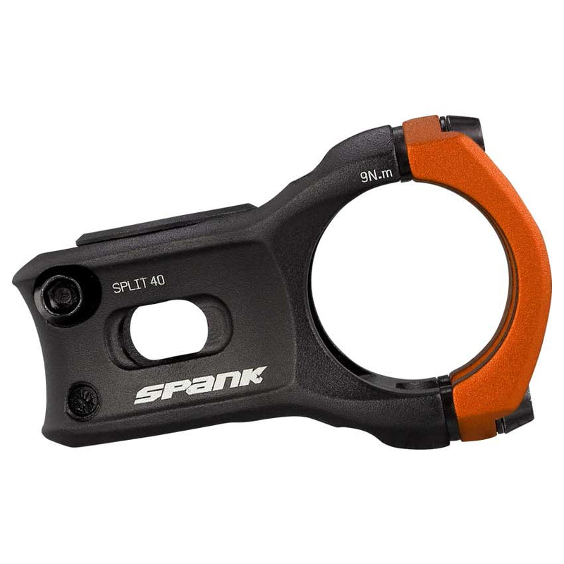 Load image into Gallery viewer, SPANK SPLIT 35 Stem 40mm Orange | Ultra-Short Stack Height And True Zero-Degree
